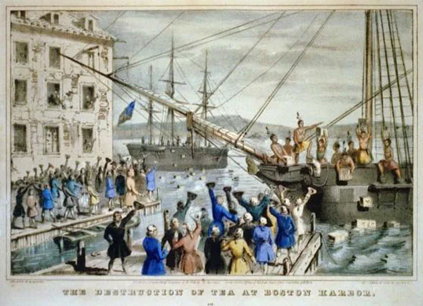 Уничтожение чая в гавани Бостона — 1773