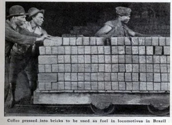 Сжигание бразильского кофе в локомотивах, 1929