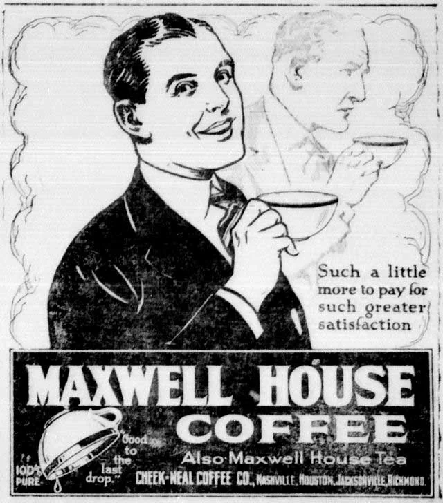 Джоэл Чик — Maxwell House, 1886