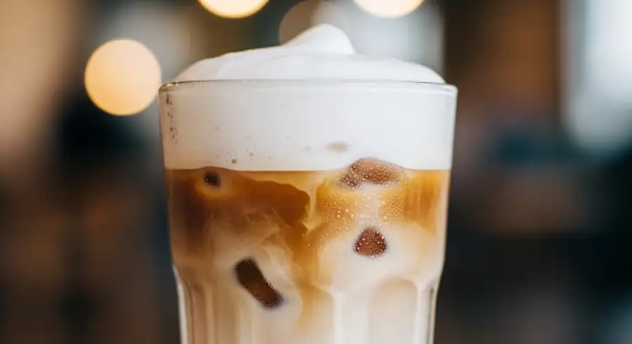 Cold foam latte