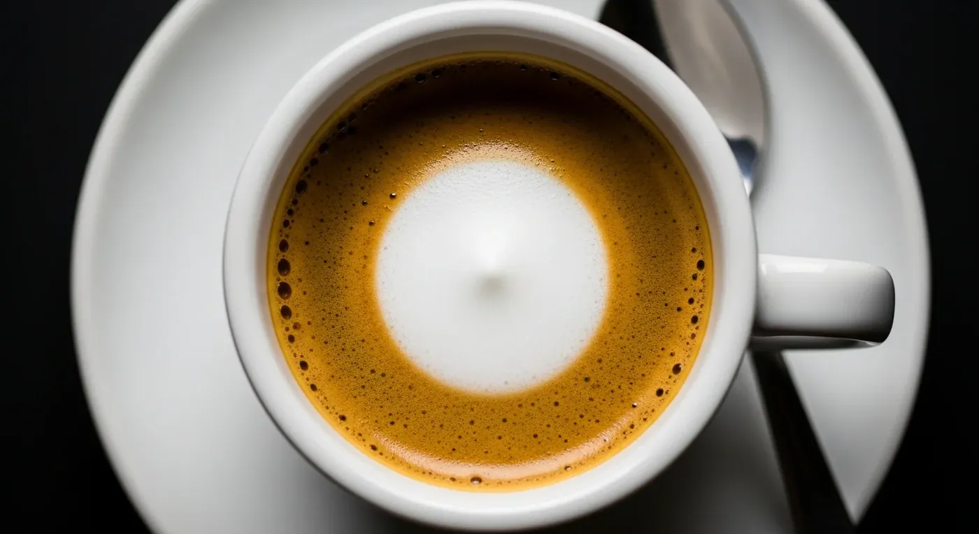 ESPRESSO MACCHIATO — добавить ложку пены