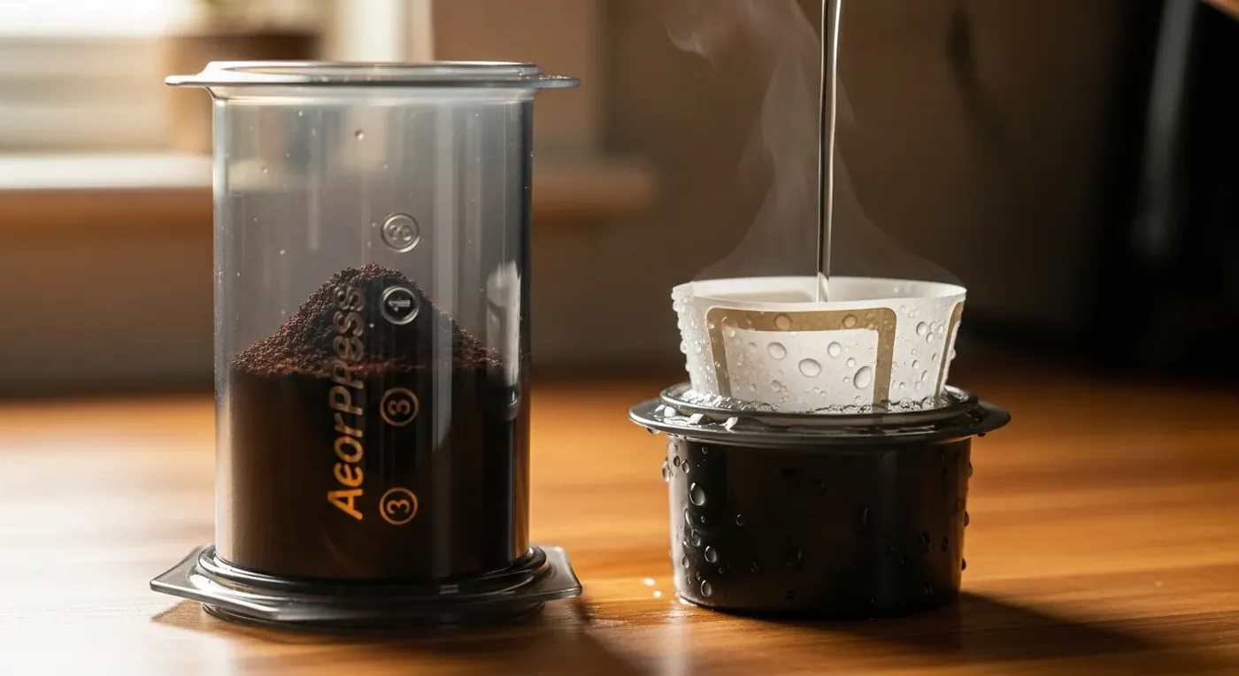 2. Подготовить Aeropress